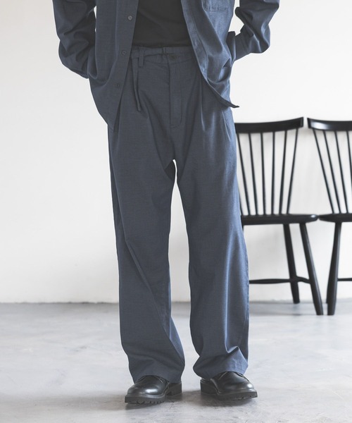 GLOBAL WORK(グローバルワーク)の「クリーンデニム/ワイドパンツ/CLEAN MODE/645401(デニムパンツ・メンズ・ブルー/ダークブルー・SMALL/MEDIUM/LARGE)」の1枚目の写真