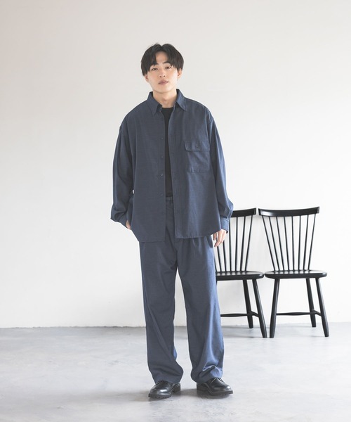 GLOBAL WORK(グローバルワーク)の「クリーンデニム/ワイドパンツ/CLEAN MODE/645401(デニムパンツ・メンズ・ブルー/ダークブルー・SMALL/MEDIUM/LARGE)」の14枚目の写真