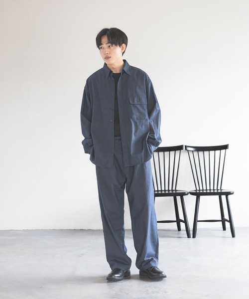 GLOBAL WORK(グローバルワーク)の「クリーンデニム/ワイドパンツ/CLEAN MODE/645401(デニムパンツ・メンズ・ブルー/ダークブルー・SMALL/MEDIUM/LARGE)」の15枚目の写真