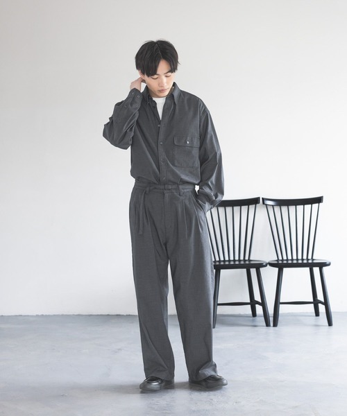 GLOBAL WORK(グローバルワーク)の「クリーンデニム/ワイドパンツ/CLEAN MODE/645401(デニムパンツ・メンズ・ブルー/ダークブルー・SMALL/MEDIUM/LARGE)」の22枚目の写真