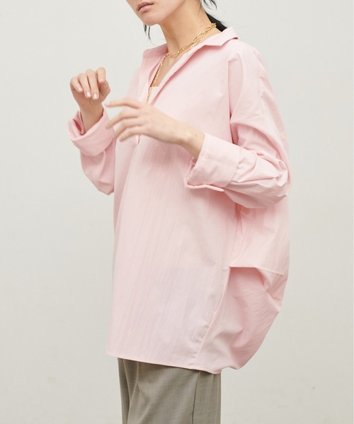 LARUTA(ラルータ)の「【LARUTA】スキッパー長袖シャツ(シャツ/ブラウス・レディース・ピンク/オフホワイト/グレイッシュベージュ/その他2/その他1/イエロー・FREE)」の22枚目の写真