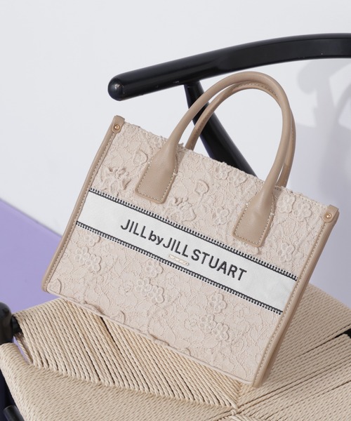 JILL by JILL STUART（ジルバイジルスチュアート）の「レースバンドオブトート（トートバッグ・レディース・グレー/ベージュ/ホワイト・FREE）」の5枚目の写真