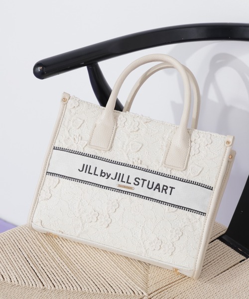 JILL by JILL STUART（ジルバイジルスチュアート）の「レースバンドオブトート（トートバッグ・レディース・グレー/ベージュ/ホワイト・FREE）」の6枚目の写真