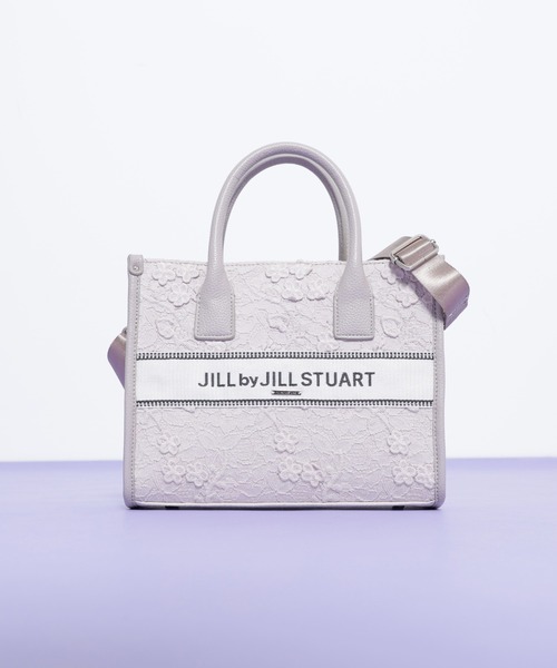 JILL by JILL STUART（ジルバイジルスチュアート）の「レースバンドオブトート（トートバッグ・レディース・グレー/ベージュ/ホワイト・FREE）」の8枚目の写真