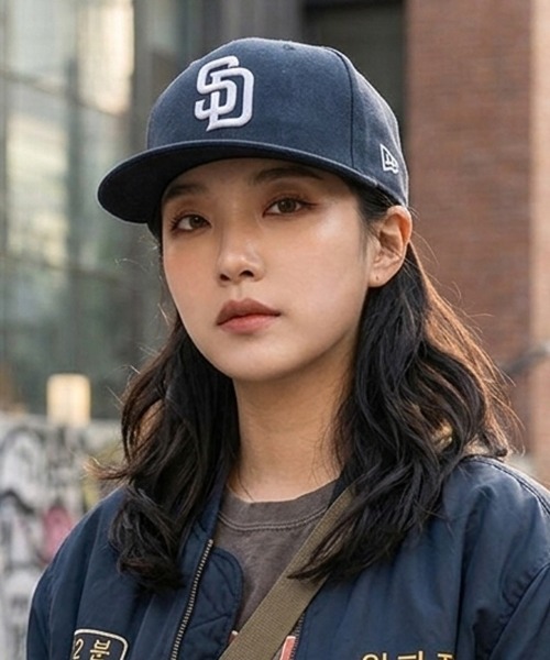 ニューエラ【NEW ERA】- HOMEGAME別注 サンディエゴ・パドレス キャップ 【San Diego Padres CO 59FIFTY SUEDE NAVY 14881994】