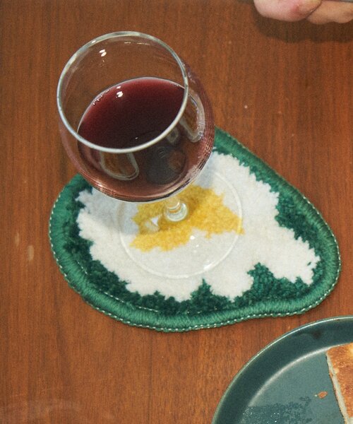 BIRTHDAY BAR(バースデイバー)の「【クリエイター「FLINT MASON」× BIRTHDAY BAR 初コラボ!】POTLUCK PASTA PARTY コースター(ランチョンマット/テーブルウェア・レディース・ネイビー/グリーン・0)」の3枚目の写真