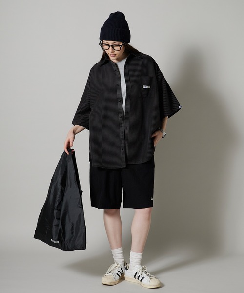 OK YESTERDAY（オッケーイエスタデイ）の「OK YESTERDAY / オーケー イエスタデイ ショートスリーブ スタンダードシャツ / SHORT-SLEEVE STANDARD SHIRT 2026年 夏 夏服（シャツ/ブラウス・レディース・ホワイト/ブラック/ブルー/ブラック系その他/ネイビー・L/M）」の7枚目の写真