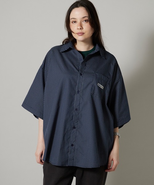 OK YESTERDAY（オッケーイエスタデイ）の「OK YESTERDAY / オーケー イエスタデイ ショートスリーブ スタンダードシャツ / SHORT-SLEEVE STANDARD SHIRT 2026年 夏 夏服（シャツ/ブラウス・レディース・ホワイト/ブラック/ブルー/ブラック系その他/ネイビー・L/M）」の12枚目の写真