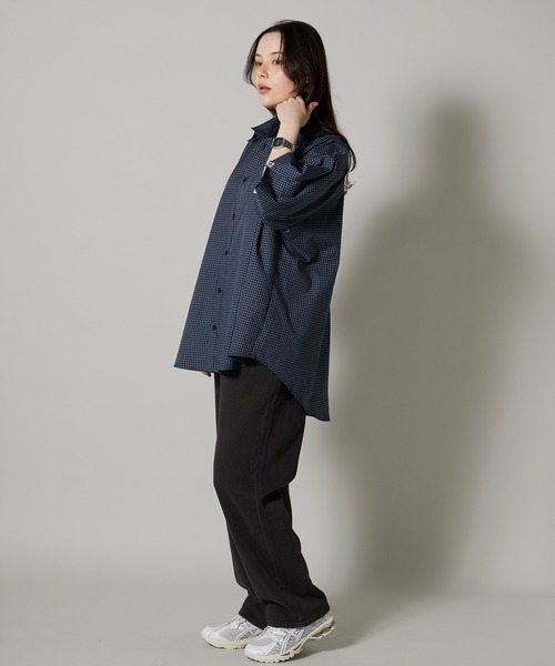 OK YESTERDAY（オッケーイエスタデイ）の「OK YESTERDAY / オーケー イエスタデイ ショートスリーブ スタンダードシャツ / SHORT-SLEEVE STANDARD SHIRT 2026年 夏 夏服（シャツ/ブラウス・レディース・ホワイト/ブラック/ブルー/ブラック系その他/ネイビー・L/M）」の14枚目の写真