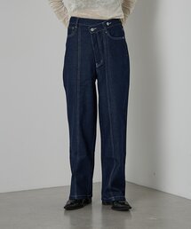 【セットアップ対応】デニムアシメパンツ