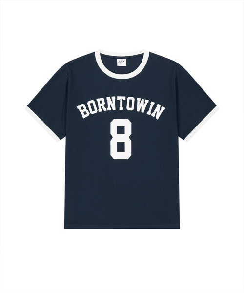 BORN TO WIN（ボーントゥウィン）の「NUMBER RINGER REGULAR FIT T-SHIRTS [NAVY]（Tシャツ/カットソー・メンズ・その他・1/2/4/3）」の2枚目の写真