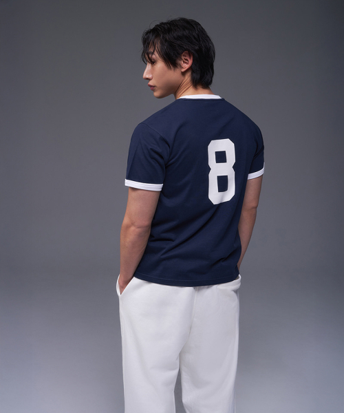 BORN TO WIN（ボーントゥウィン）の「NUMBER RINGER REGULAR FIT T-SHIRTS [NAVY]（Tシャツ/カットソー・メンズ・その他・1/2/4/3）」の4枚目の写真