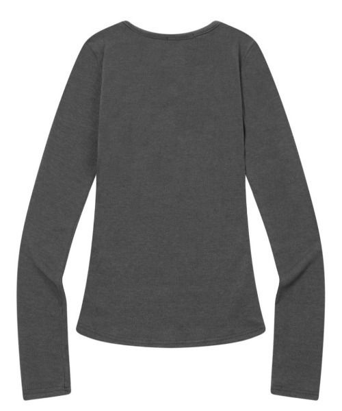 A'GEM/9 × .kom 『MUCENT/ムセント』 NELLO SNAP BUTTON LONG SLEEVE T