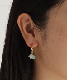 【daily CLIP】クラッシュストーンノットピアス