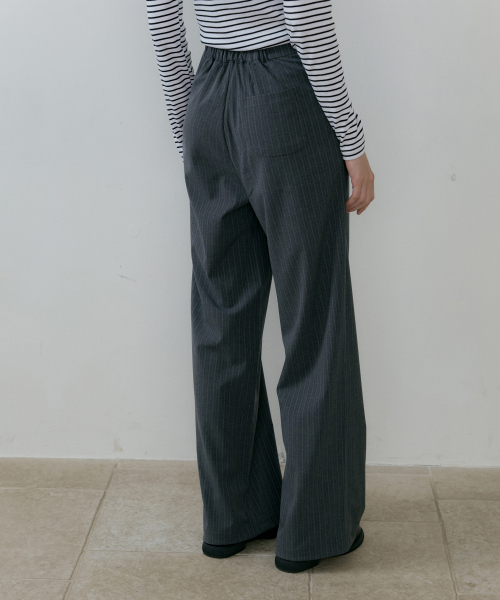 REORG(リオルグ)の「BATD STRIPE SLACKS GREY(スラックス・レディース・その他・SMALL/MEDIUM)」の3枚目の写真