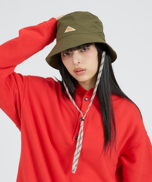 KELTY(ケルティ)の「【KELTY/ケルティー】/ワンポイント 紐付き配色 バケットハット / アドベンチャーハット(ハット・メンズ・ブラック/セージグリーン/チャコールグレー/ベージュ/カーキ/ブラウン・フリー)」の5枚目の写真