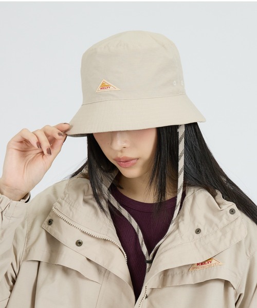 KELTY(ケルティ)の「【KELTY/ケルティー】/ワンポイント 紐付き配色 バケットハット / アドベンチャーハット(ハット・メンズ・ブラック/セージグリーン/チャコールグレー/ベージュ/カーキ/ブラウン・フリー)」の18枚目の写真