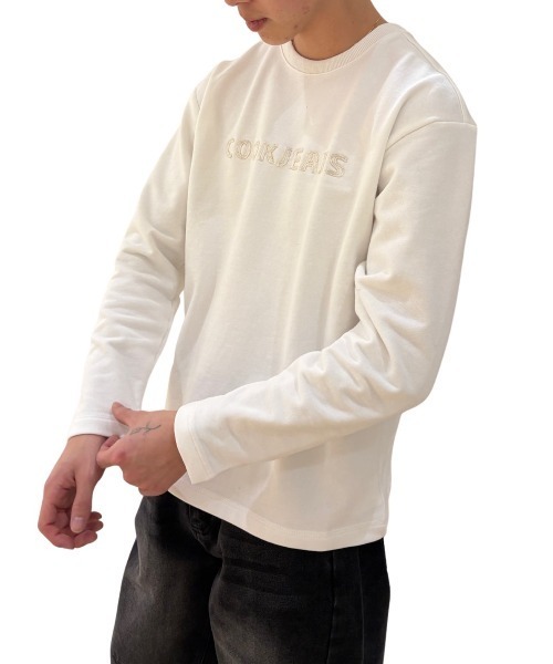 COOK JEANS(クックジーンズ)の「カットオフスウェットTシャツ(スウェット・メンズ・ウッドランド/ホワイト/ブラック・LARGE/MEDIUM)」の4枚目の写真