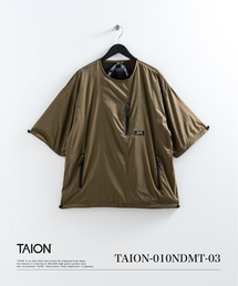 TAION（タイオン）の「【TAION(タイオン)】〈ユニセックス〉ノンダウン マウンテン クルーネック Wジップポケット ハーフスリーブ カットソー（Tシャツ/カットソー）」