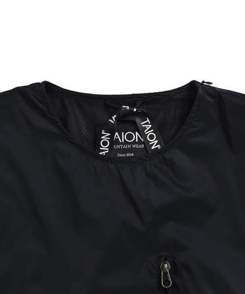 TAION（タイオン）の「【TAION(タイオン)】〈ユニセックス〉ノンダウン マウンテン クルーネック Wジップポケット ハーフスリーブ カットソー（Tシャツ/カットソー・メンズ・ライトグレー/ダークネイビー/ダークパープル/オリーブ/ブラック/ブラック系その他・XL/L/M/S/2XL）」の12枚目の写真