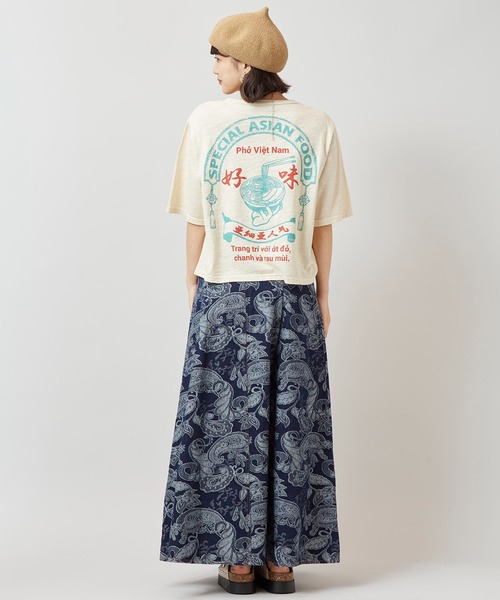 チャイハネ(チャイハネ)の「【チャイハネ】フォープリントTシャツ(Tシャツ/カットソー・レディース・ベージュ/イエロー/ブルー・FREE)」の8枚目の写真