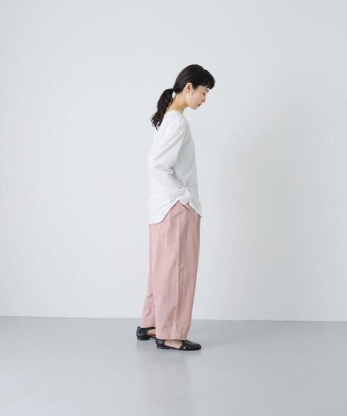 かぐれ(カグレ)の「シフォン天竺カットソー(Tシャツ/カットソー・レディース・オフホワイト/ライトグレー・FREE)」の9枚目の写真