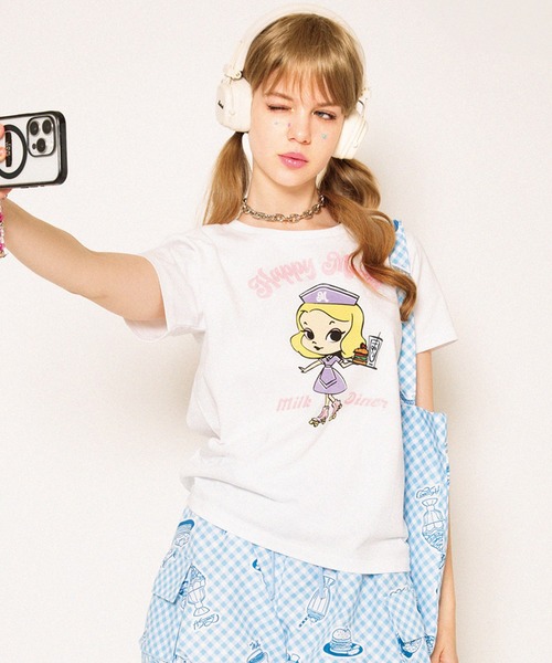 MILK(ミルク)の「HAPPY Meals Tシャツ(Tシャツ/カットソー・レディース・B/A・FREE)」の2枚目の写真