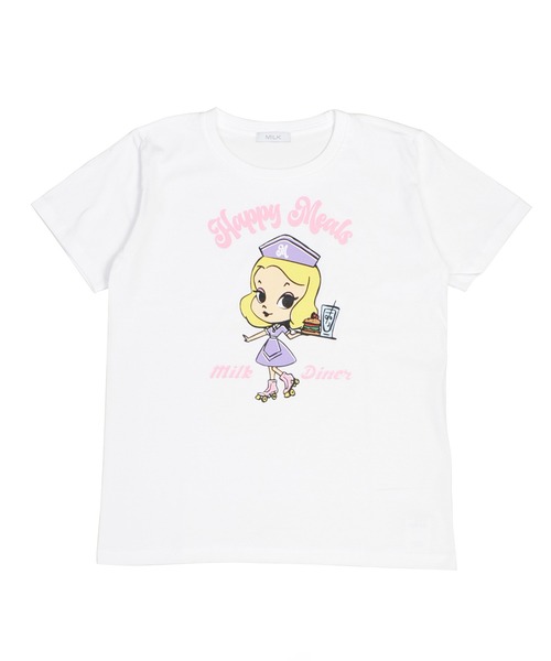 MILK(ミルク)の「HAPPY Meals Tシャツ(Tシャツ/カットソー・レディース・B/A・FREE)」の7枚目の写真
