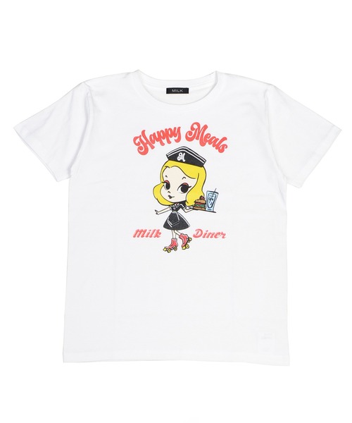 MILK(ミルク)の「HAPPY Meals Tシャツ(Tシャツ/カットソー・レディース・B/A・FREE)」の9枚目の写真