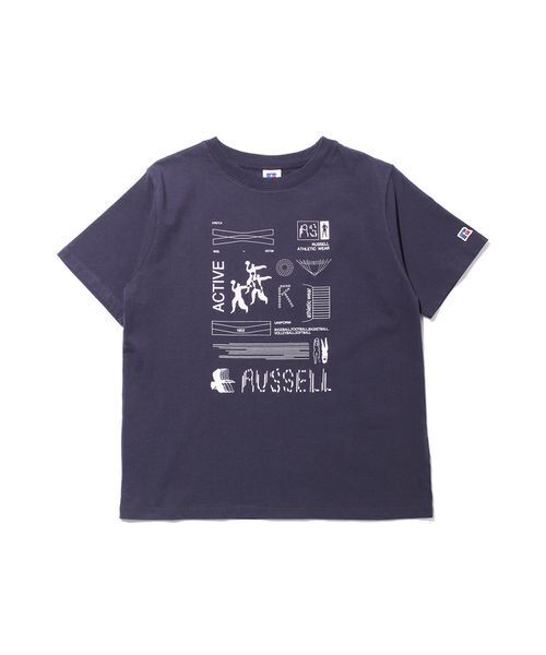 RUSSELL(ラッセル)の「【RUSSEL】211261-002 Wmns Campus Jersey S/S Graphic T CONVENIENCE YOUNG(Tシャツ/カットソー・レディース・ネイビー・F)」の3枚目の写真