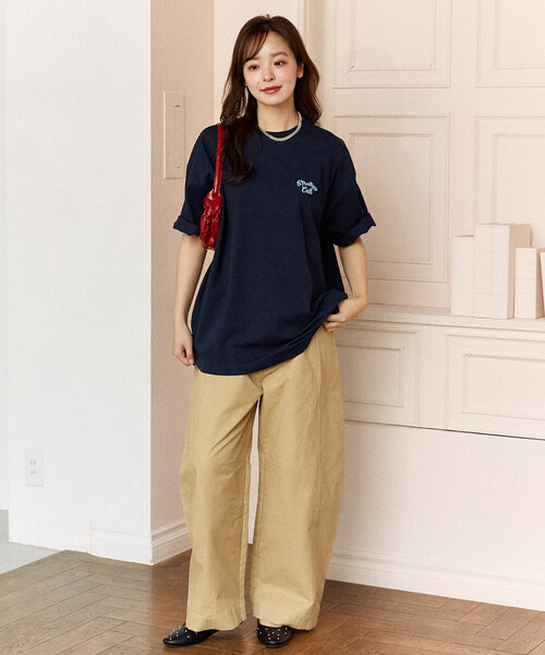 PUBLUX(パブリュクス)の「PUBLUX/パブリュクス <機能性素材>STRATEGY キャット プリント Tシャツ 限定展開(Tシャツ/カットソー・レディース・ピンク/ブラック/ネイビー・LARGE/MEDIUM/SMALL)」の8枚目の写真