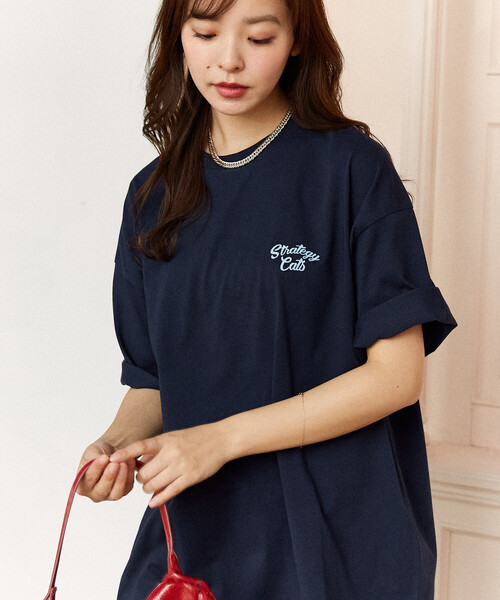PUBLUX(パブリュクス)の「PUBLUX/パブリュクス <機能性素材>STRATEGY キャット プリント Tシャツ 限定展開(Tシャツ/カットソー・レディース・ピンク/ブラック/ネイビー・LARGE/MEDIUM/SMALL)」の10枚目の写真