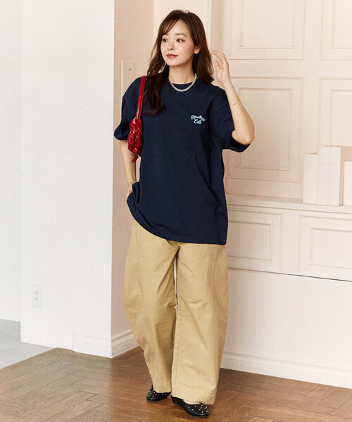 PUBLUX(パブリュクス)の「PUBLUX/パブリュクス <機能性素材>STRATEGY キャット プリント Tシャツ 限定展開(Tシャツ/カットソー・レディース・ピンク/ブラック/ネイビー・LARGE/MEDIUM/SMALL)」の12枚目の写真