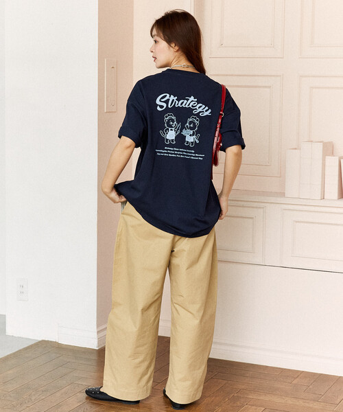 PUBLUX(パブリュクス)の「PUBLUX/パブリュクス <機能性素材>STRATEGY キャット プリント Tシャツ 限定展開(Tシャツ/カットソー・レディース・ピンク/ブラック/ネイビー・LARGE/MEDIUM/SMALL)」の13枚目の写真