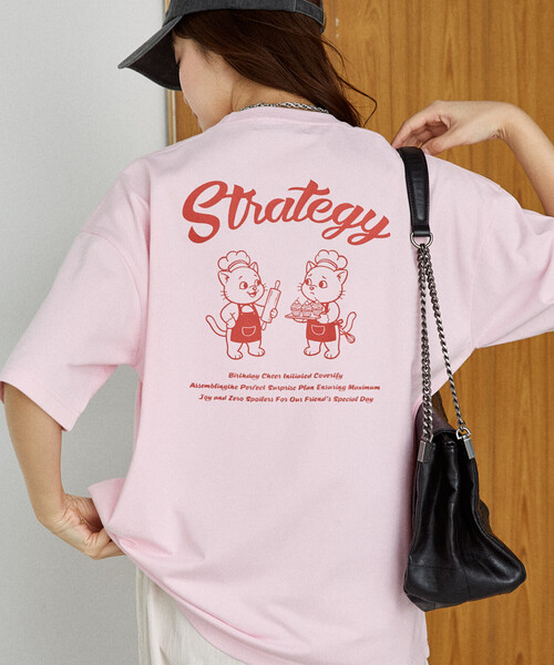 PUBLUX(パブリュクス)の「PUBLUX/パブリュクス <機能性素材>STRATEGY キャット プリント Tシャツ 限定展開(Tシャツ/カットソー・レディース・ピンク/ブラック/ネイビー・LARGE/MEDIUM/SMALL)」の15枚目の写真