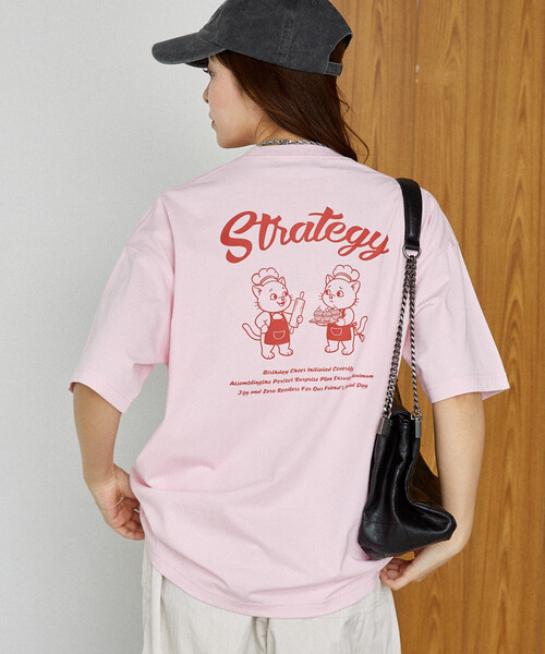 PUBLUX(パブリュクス)の「PUBLUX/パブリュクス <機能性素材>STRATEGY キャット プリント Tシャツ 限定展開(Tシャツ/カットソー・レディース・ピンク/ブラック/ネイビー・LARGE/MEDIUM/SMALL)」の17枚目の写真