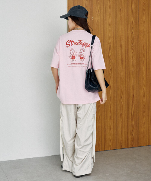 PUBLUX(パブリュクス)の「PUBLUX/パブリュクス <機能性素材>STRATEGY キャット プリント Tシャツ 限定展開(Tシャツ/カットソー・レディース・ピンク/ブラック/ネイビー・LARGE/MEDIUM/SMALL)」の19枚目の写真