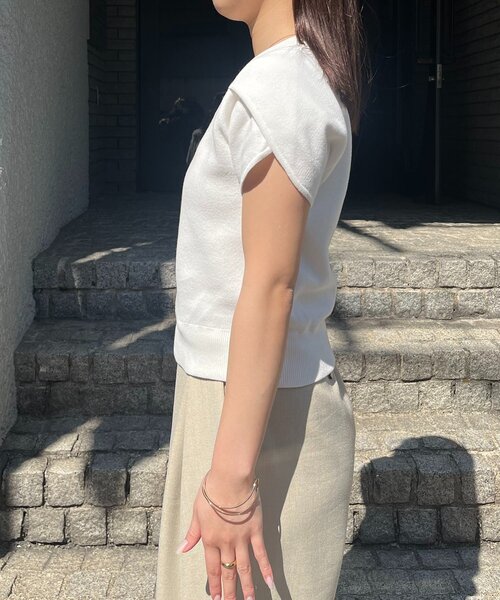 CAPRICIEUX LE'MAGE(カプリシューレマージュ)の「チューリップスリーブニット(ニット/セーター・レディース・ブラック/ホワイト/グレー・FREE)」の20枚目の写真