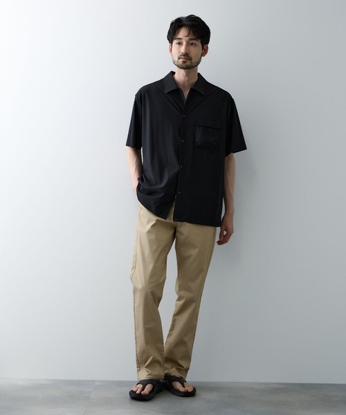 NAVY(ネイビー)の「【SARARI /サラリ】接触冷感 抗菌防臭 ドライ クールメッシュストレートパンツ(その他パンツ・メンズ・杢グレー/オフホワイト/ブラック/ベージュ系/ネイビー系/カーキ系・M/S/XL/L)」の9枚目の写真