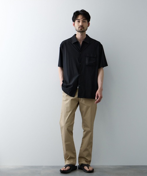 NAVY(ネイビー)の「【SARARI /サラリ】接触冷感 抗菌防臭 ドライ クールメッシュストレートパンツ(その他パンツ・メンズ・杢グレー/オフホワイト/ブラック/ベージュ系/ネイビー系/カーキ系・M/S/XL/L)」の10枚目の写真