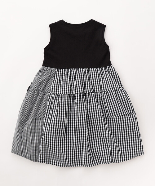COMME CA ISM(コムサイズム)の「ギンガムチェック バルーンワンピース(ワンピース・キッズ・ブラック・120cm/110cm/100cm/150cm/140cm/130cm)」の2枚目の写真