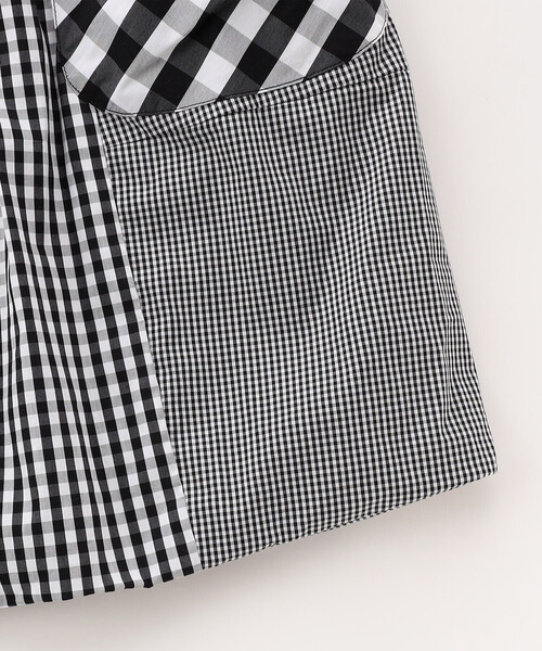 COMME CA ISM(コムサイズム)の「ギンガムチェック バルーンワンピース(ワンピース・キッズ・ブラック・120cm/110cm/100cm/150cm/140cm/130cm)」の6枚目の写真
