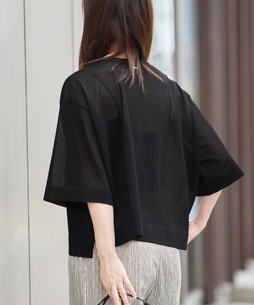 journal standard L'essage(ジャーナルスタンダードレサージュ)の「フォルムニットTシャツ(ニット/セーター・レディース・ブルー系その他/ベージュ系その他/ブラック・FREE)」の21枚目の写真