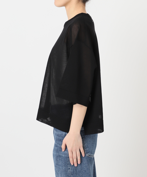 journal standard L'essage（ジャーナルスタンダードレサージュ）の「フォルムニットTシャツ（ニット/セーター・レディース・ブルー系その他/ベージュ系その他/ブラック・FREE）」の13枚目の写真