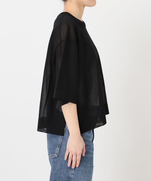 journal standard L'essage（ジャーナルスタンダードレサージュ）の「フォルムニットTシャツ（ニット/セーター・レディース・ブルー系その他/ベージュ系その他/ブラック・FREE）」の15枚目の写真