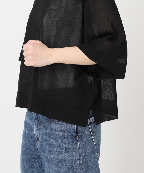 journal standard L'essage（ジャーナルスタンダードレサージュ）の「フォルムニットTシャツ（ニット/セーター・レディース・ブルー系その他/ベージュ系その他/ブラック・FREE）」の17枚目の写真