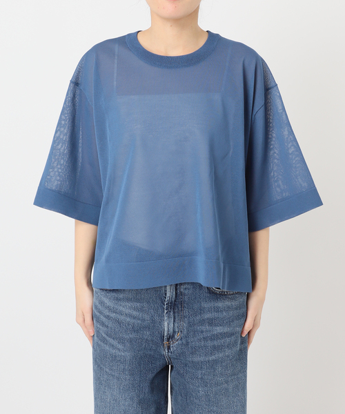 journal standard L'essage（ジャーナルスタンダードレサージュ）の「フォルムニットTシャツ（ニット/セーター・レディース・ブルー系その他/ベージュ系その他/ブラック・FREE）」の22枚目の写真