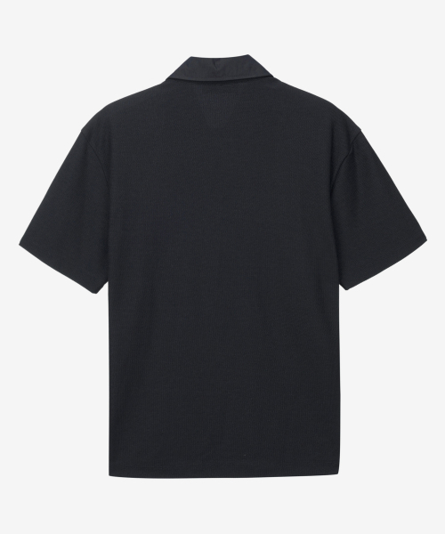 MINDBRIDGE(マインドブリッジ)の「ウーブンカラー配色Tシャツ - 2カラー MYTS3105(ポロシャツ・メンズ・カーキ/チャコール・100/110/95/105)」の7枚目の写真