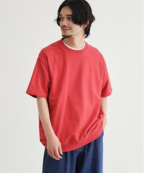 BACK NUMBER（バックナンバー）の「BACK NUMBER(バックナンバー)裾リブショートスリーブＴ（Tシャツ/カットソー・メンズ・ネイビー/イエロー/ダークグレー/レッド/ホワイト・L/XL/M/S）」の19枚目の写真