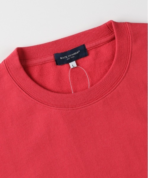 BACK NUMBER（バックナンバー）の「BACK NUMBER(バックナンバー)裾リブショートスリーブＴ（Tシャツ/カットソー・メンズ・ネイビー/イエロー/ダークグレー/レッド/ホワイト・L/XL/M/S）」の6枚目の写真